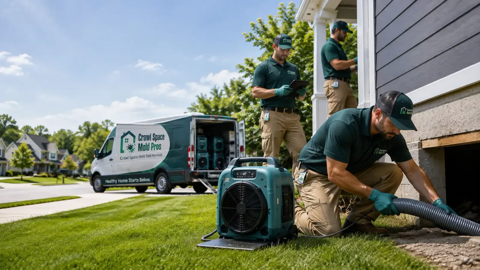 Crawl Space Mold Removal in West Leisenring, PA